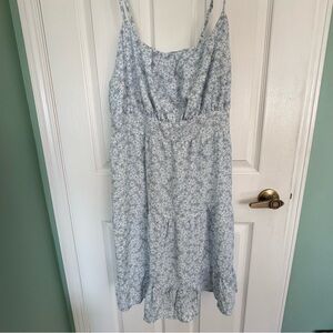 SHEIN Curve Women's Blue Floral Mini Dress - Plus Size 2XL - NWOT